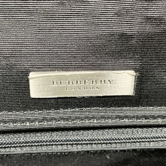 BURBERRY Tote Bag London Logo Partial Check Square Type Women's Black 20502596 - Picture 5 of 15